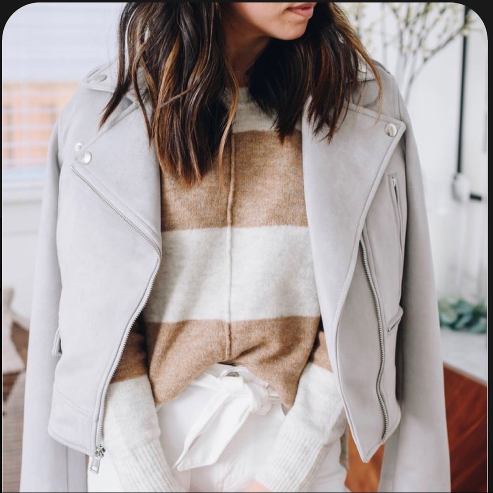 Banana Republic Vegan Suede Moto Jacket